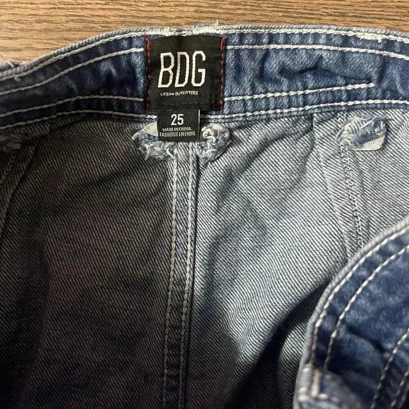 Urban Outfitters BDG Blue Jeans Women's Size 25 Wide High Rise Wide Leg - Picture 3 of 5